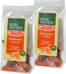 Produktbild von REAL NATURE Knabbersticks Karotte - 2 x 50 g