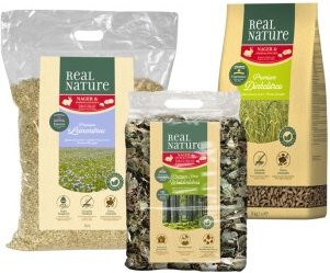 Produktbild von REAL NATURE Nager-Streu Set 3-teilig - 500 g
