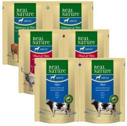 REAL NATURE Nassfutter Hund, Adult, Mixpaket 6x300 g – Bild 1 von 3