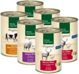 Produktbild von REAL NATURE Original Adult Mixpaket - 6 x 400 g