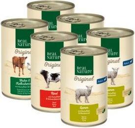 REAL NATURE Original Adult Mixpaket - 6 x 400 g – Bild 1 von 3