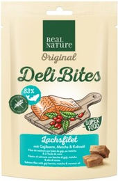 Produktbild von REAL NATURE Original Deli Bites Lachsfilet mit Gojibeere, Matcha und Kokosöl - 150 g
