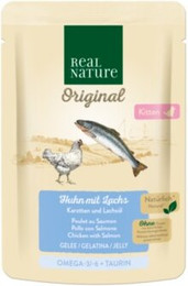 Produktbild von REAL NATURE Original Kitten Huhn mit Lachs - 12 x 85 g