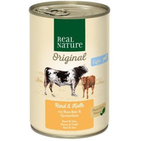 Produktbild von REAL NATURE Original Light Nassfutter für Hunde Rind und Kalb - 12 x 400 g