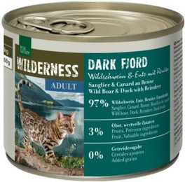 Produktbild von REAL NATURE WILDERNESS Adult Dark Fjord Wildschwein Ente Rentier - 24 x 200 g