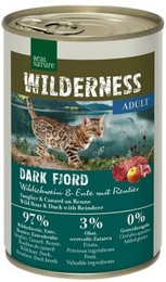 Produktbild von REAL NATURE WILDERNESS Adult Dark Fjord Wildschwein mit Ente und Rentier - 6 x 400 g