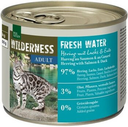 Produktbild von REAL NATURE WILDERNESS Adult Fresh Water Hering Lachs Ente - 12 x 200 g