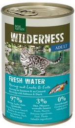 Produktbild von REAL NATURE WILDERNESS Adult Fresh Water Hering mit Lachs und Ente - 24 x 400 g