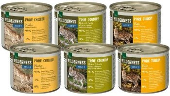 Produktbild von REAL NATURE Wilderness Adult Katzenfutter Mixpaket - 6 x 200 g