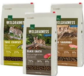 Produktbild von REAL NATURE Wilderness Adult Mixpaket Geflügel, Rind & Lamm - 3 x 2,5 kg
