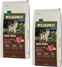 Produktbild von REAL NATURE WILDERNESS Dark Wood Lamm mit Wild - 2 x 12 kg