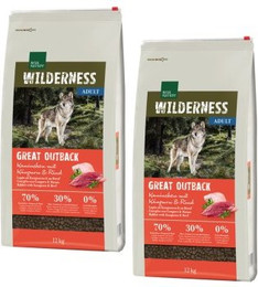 Produktbild von REAL NATURE WILDERNESS Great Outback Kaninchen, Känguru & Rind - 2 x 12 kg