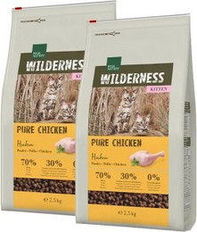 Produktbild von REAL NATURE Wilderness Kitten Pure Chicken - 2 x 2,5 kg