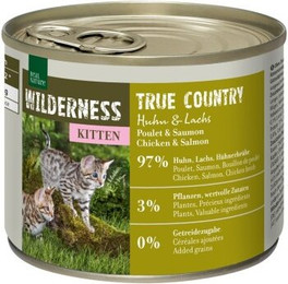 Produktbild von REAL NATURE WILDERNESS Kitten True Country Huhn und Lachs - 24 x 200 g