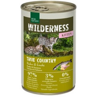 Produktbild von REAL NATURE WILDERNESS Kitten True Country Huhn und Lachs - 24 x 400 g