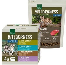 REAL NATURE WILDERNESS Mischfütterungs-Set Adult Black Earth 300g + 4x100g Multipack – Bild 1 von 3