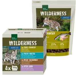 REAL NATURE WILDERNESS Mischfütterungs-Set Adult True Country 300g + 4x100g Multipack – Bild 1 von 3
