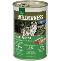 Produktbild von REAL NATURE WILDERNESS Nassfutter für Hunde Adult Deep Forest Wildschwein mit Hirsch - 12 x 400 g
