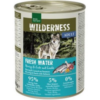 Produktbild von REAL NATURE WILDERNESS Nassfutter für Hunde Adult Fresh Water Hering Lachs Ente - 24 x 800 g