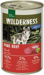 Produktbild von REAL NATURE WILDERNESS Nassfutter für Hunde Adult Pure Beef - 12 x 400 g