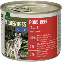Produktbild von REAL NATURE WILDERNESS Nassfutter für Hunde Adult Pure Beef - 12 x 200 g