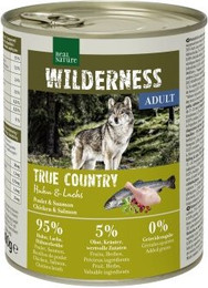 Produktbild von REAL NATURE WILDERNESS Nassfutter für Hunde Adult True Country Huhn und Lachs - 24 x 800 g