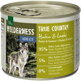 Produktbild von REAL NATURE WILDERNESS Nassfutter für Hunde Adult True Country Huhn und Lachs - 6 x 200 g