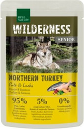 Produktbild von REAL NATURE WILDERNESS Senior Northern Turkey Pute und Lachs - 48 x 100 g