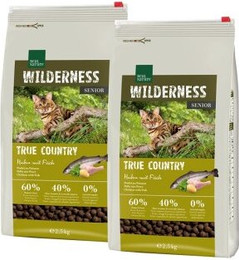 Produktbild von REAL NATURE WILDERNESS Senior True Country Huhn mit Fisch - 2 x 2,5 kg