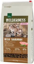 Produktbild von REAL NATURE WILDERNESS Wide Savannah Kitten Geflügel, Lamm & Wildschwein - 2,5 kg