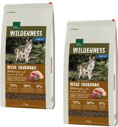 Produktbild von REAL NATURE WILDERNESS Wide Savannah Wildschwein mit Lamm & Ente - 2 x 12 kg