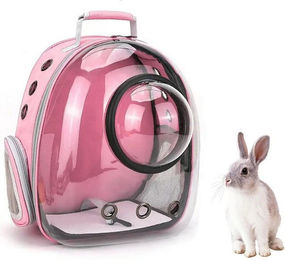 Realb2b Tiertransporttasche Katzen Transportrucksack Transportbox mit Sichtfenster Mesh Belüftung bis 7 kg, Transparentes Sichtfenster Mesh Belüftung bis 7kg – Bild 1 von 5