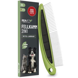 Produktbild von ReaVET 2in1 Fellkamm für Hunde & Katzen - 1 Stk.