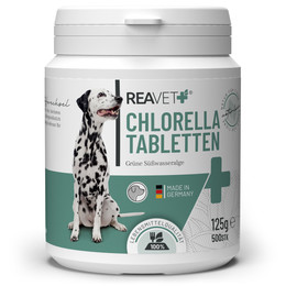Produktbild von ReaVET Chlorella Tabletten für Hunde