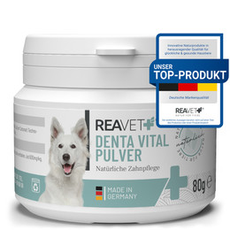 Produktbild von ReaVET Denta Vital Zahnpflege Pulver Hund & Katzen - 80 g
