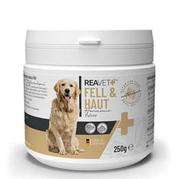 Produktbild von ReaVET Haut & Fell Pulver für Hunde & Katzen - 250 g