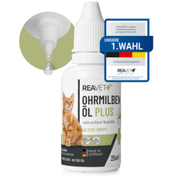 Produktbild von ReaVET Ohrmilbenöl Plus - 25 ml