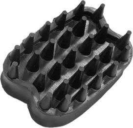 Produktbild von Rechteckige Gummistriegel für Pferde mit runden Enden Umbria Equitazione