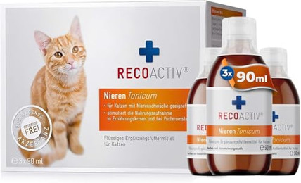 Produktbild von RECOACTIV Nieren Tonicum für Katzen - 3 x 90 ml