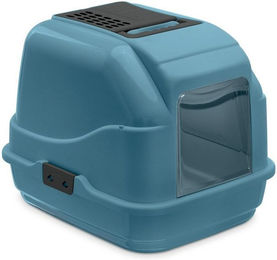 Produktbild von Recycling Katzentoilette Easy Cat mit Filter und Schaufel Blau