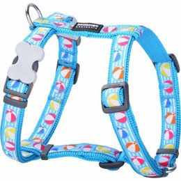 Produktbild von Red Dingo Hunde-Geschirr Harness 15 mm x 36-54 cm Strandball Türkis