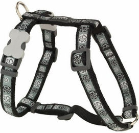 Produktbild von Red Dingo Hunde-Geschirr Style Schwarz Tierischer Fußabdruck