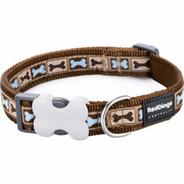 Produktbild von Red Dingo Hunde-Halsband 25 mm x 41-63 cm Bone Yard
