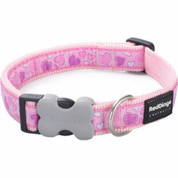 Produktbild von Red Dingo Hunde-Halsband Breezy Love Pink 25 mm x 41-63 cm