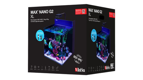 Produktbild von Red Sea MAX NANO XL G2 Aquarium mit Unterschrank schwarz