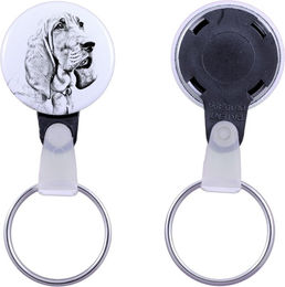 Produktbild von Redbone Coonhound - keychain with a dog portrait, pendant with the brand's own Art-Dog graphics