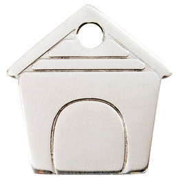 Produktbild von RedDingo Edelstahl Hundemarke mit individueller Gravur Hundehütte Größe S