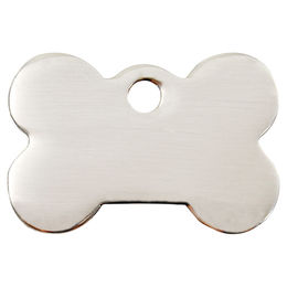 Produktbild von RedDingo Edelstahl Hundemarke mit individueller Gravur Knochen Größe L