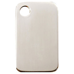 Produktbild von RedDingo Edelstahl Hundemarke mit individueller Gravur Rechteck Größe S