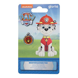 Produktbild von RedDingo Hundemarke mit Gravur Paw Patrol Marshall orange Größe S